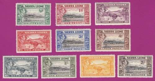 Sierra Leone - 1938 - King George VI Freetown and Rice Harvest