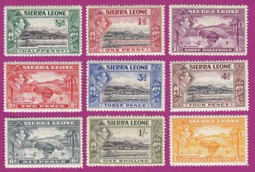 Sierra Leone - 1938 - King George VI Freetown and Rice Harvest