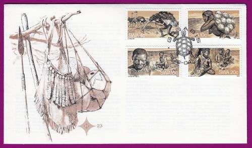 South West Africa SWA (Now Namibia) - 1978 - The Bushmen - Complete Set on FDC