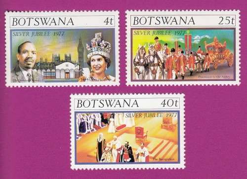 Silver Jubilee - Queen Elizabeth II - 1977 - Botswana