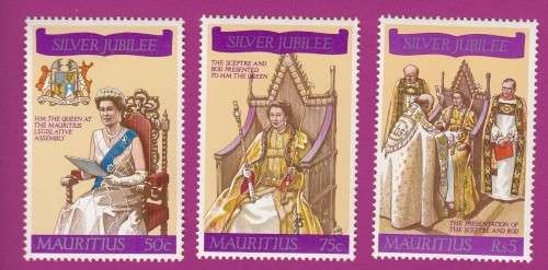 Silver Jubilee - Queen Elizabeth II - 1977 - Mauritius