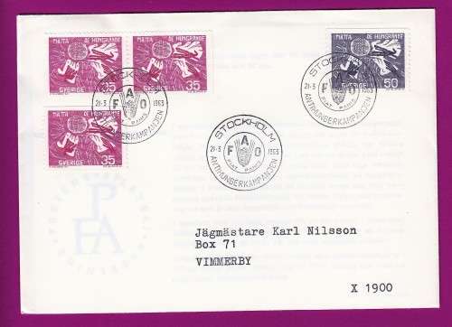 Sweden - 1963 - Freedom from Hunger