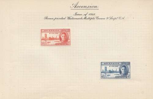 Victory and Peace - 1945 to 1946 - Album with Common and Unique Design Stamps