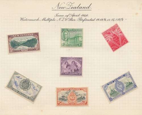 Victory and Peace - 1945 to 1946 - Album with Common and Unique Design Stamps