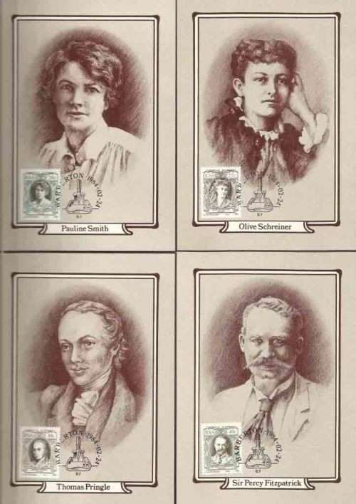 South Africa RSA - 1984 - English Writers - Full Set Maximum Cards, Maxi Cards