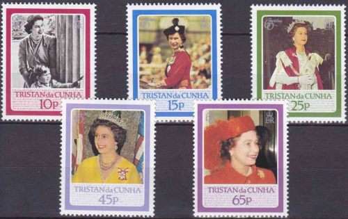 Tristan Da Cunha - 1986 - Queen Elizabeth II 60th Birthday