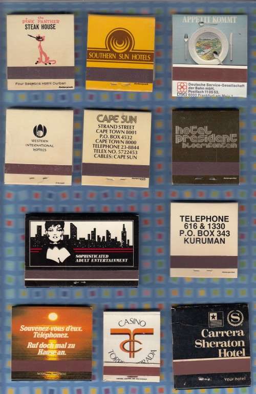 Safety Matches - 11 Different items from across the World and South Africa
