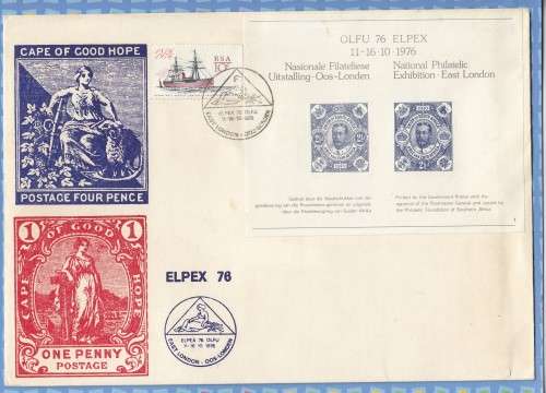 South Africa (RSA)  1976  ELPEX Philatelic Exhibition East London