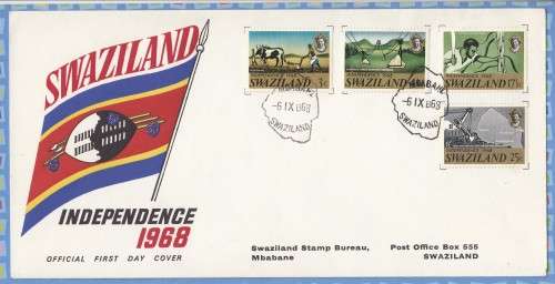 Swaziland (now Eswatini) - 1968 - Independence FDC