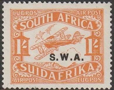 South West Africa SWA - 1930 - Airmail 2nd Printing