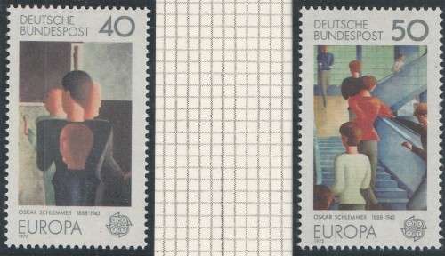 Germany West Federal - 1975 - Europa Oskar Schlemmer - Complete Set