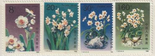 China People`s Republic - 1990 - Narcissus Flowers