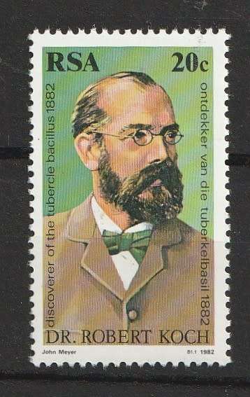South Africa RSA - 1982 - Robert Koch TB Bacillus Centenary - Single Stamp