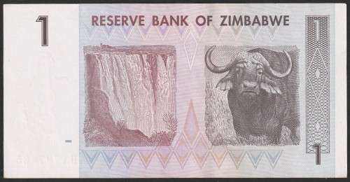 Zimbabwe - 2007 - $1 Dollar Dollars Gono - Circulated - Range AE - 6 Notes in Sequence