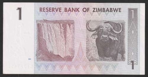 Zimbabwe - 2007 - $1 Dollar Dollars Gono - Circulated - Range AE - 4 Notes in Sequence