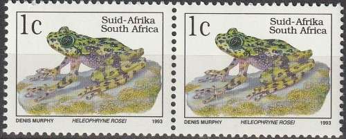 South Africa RSA - 1993 - Sixth 6th Definitive Endangered Fauna - 1c Table Mountain Ghost Frog