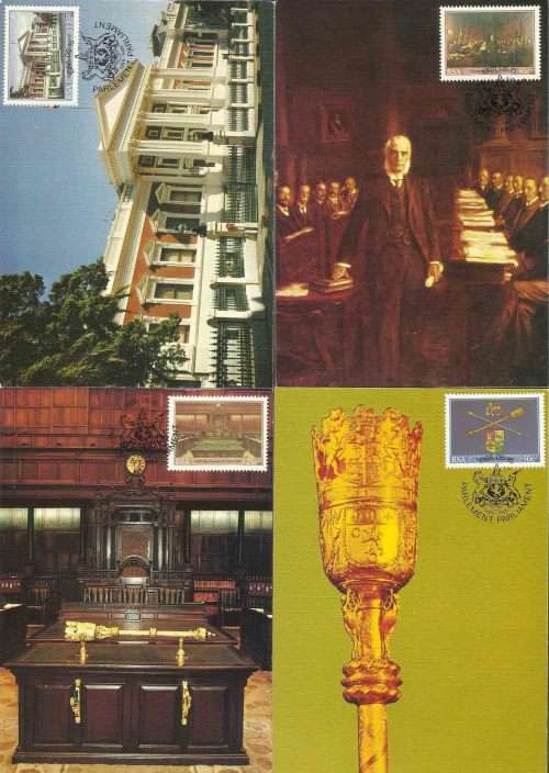South Africa RSA - 1985 - Cape Parliament Centenary - Complete Set Maximum Cards PostCards