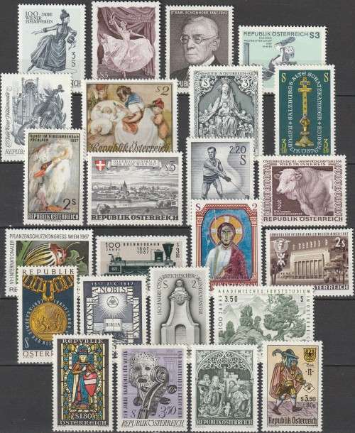 Austria - 1967 - Commemorative Year Set Part