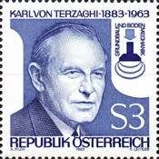 Austria - 1983 - 100th Anniversary of Prof. Dr. Karl von Terzagh