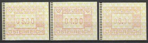 Austria - 1983 - ATM Vending Machine Labels