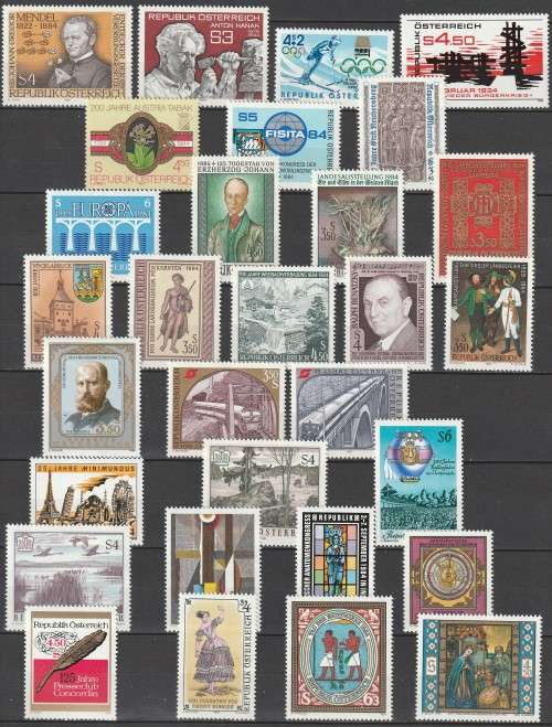 Austria - 1984 - Commemorative Year Set PART