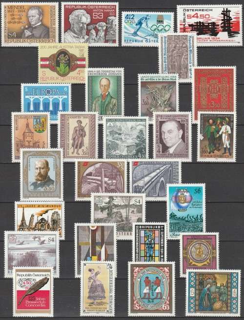 Austria - 1984 - Commemorative Year Set PART