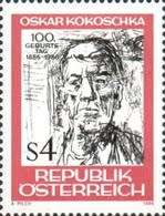 Austria - 1986 - 100th Anniversary of the Birth of Oskar Kokoschka