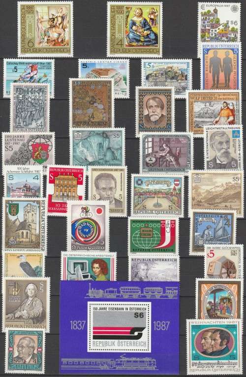 Austria - 1987 - Commemorative Year Set PART