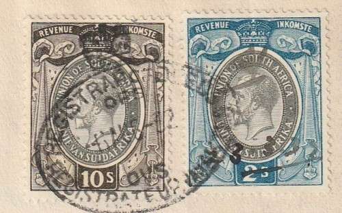 South Africa Union - 1932 - Revenue Usage Native Tax Naturellebelasting Deed of Session of Usufruct