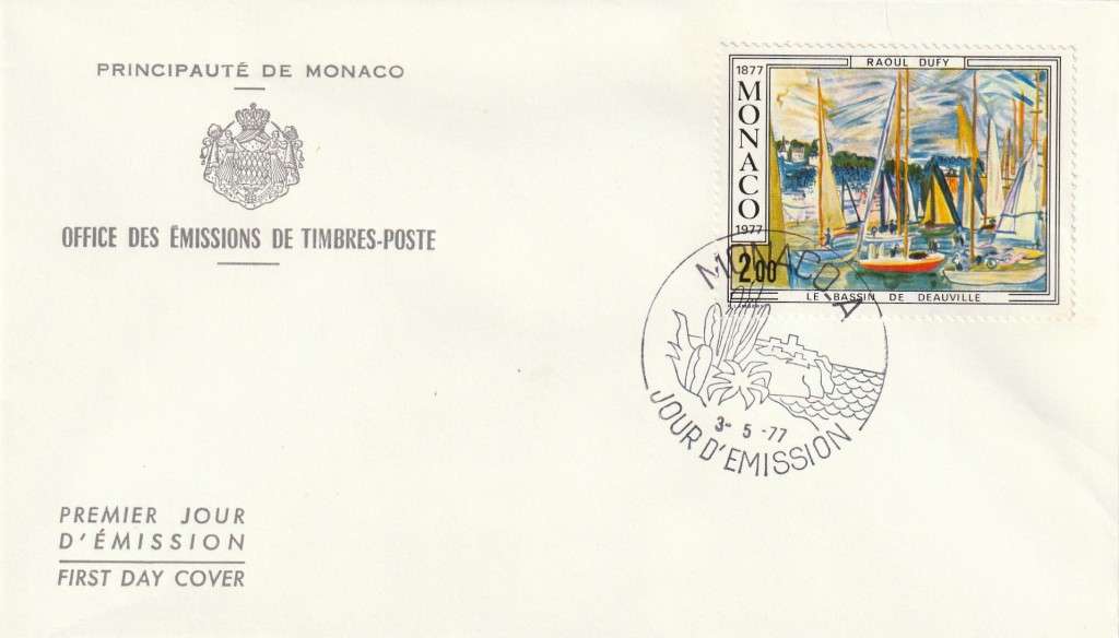 Monaco - 1977 - Raoul Dufy painter