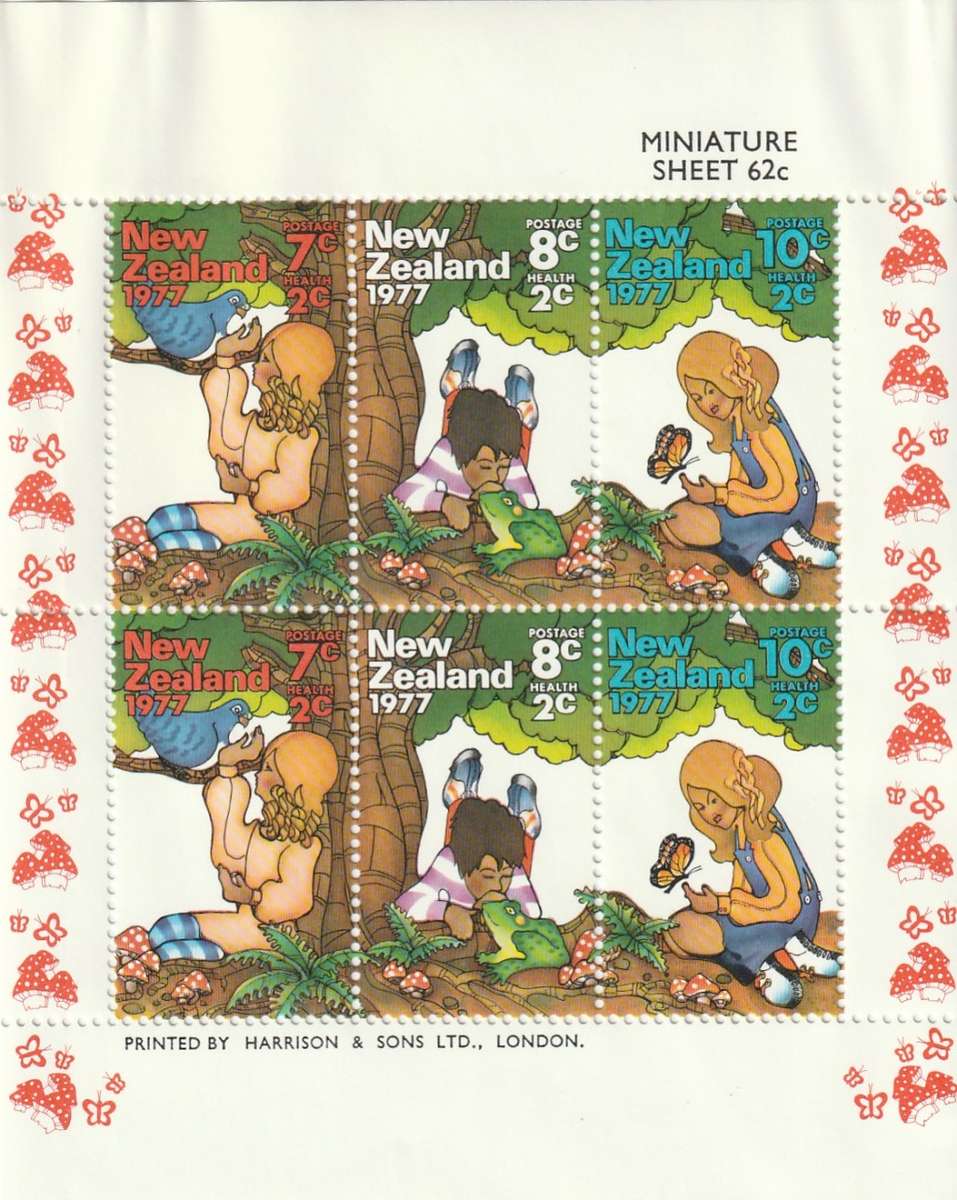 New Zealand - 1977 - Health Children Playing in nature