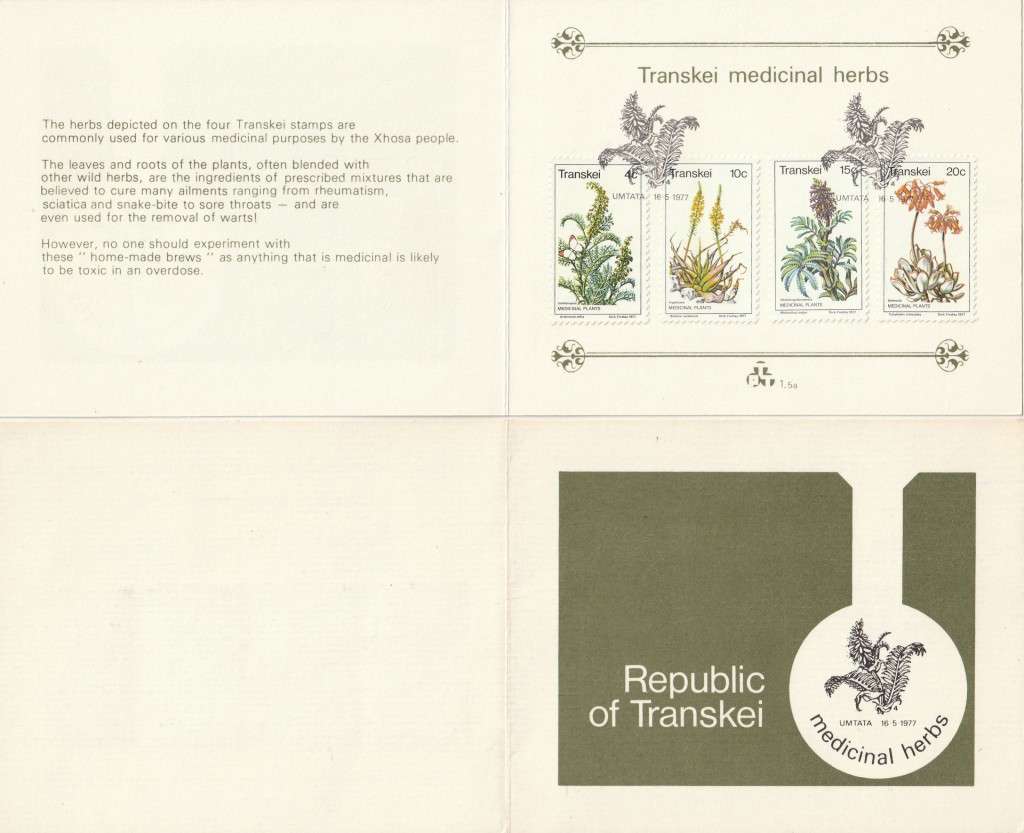 Transkei - 1977 - Medicinal Plants - First Day Collectors Small Card