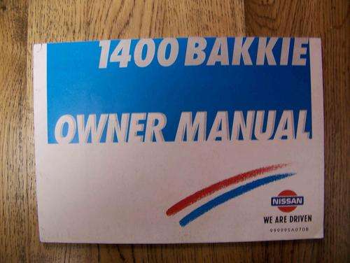 Nissan 1400 Owner Manual Standard & Champ