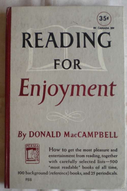 Reading for enjoyment by Donald MacCampbell