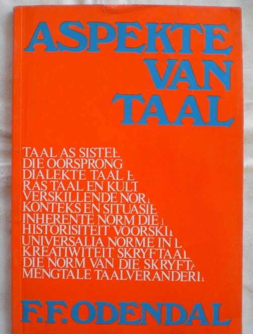 Aspekte van taal deur FF Odendal