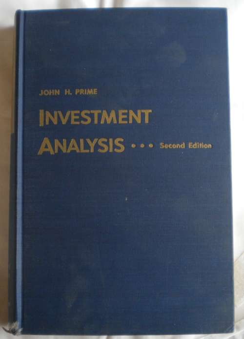 Investment analysis by John H Prime 1952