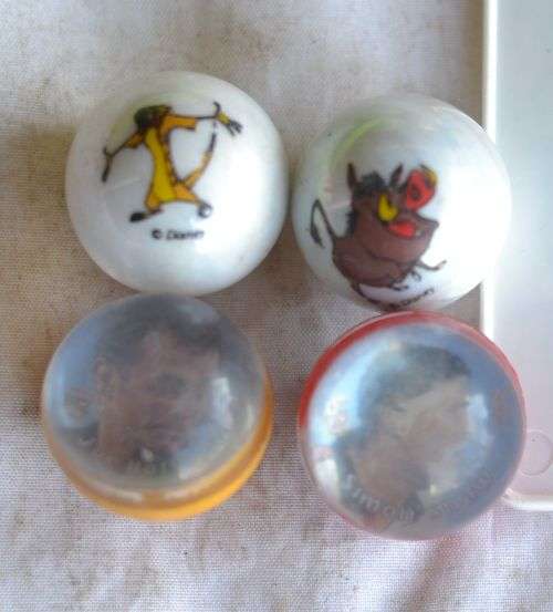 4 x collectable marbles