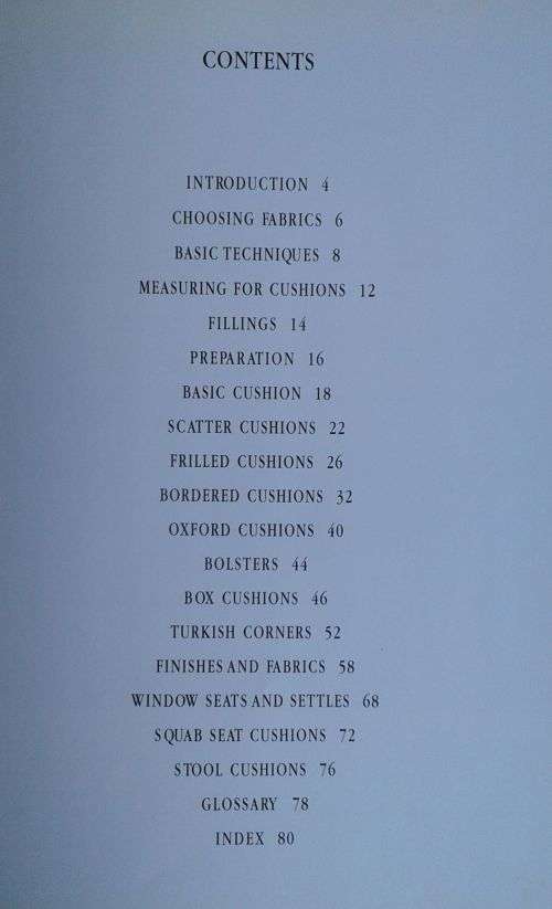 Design and make cushions