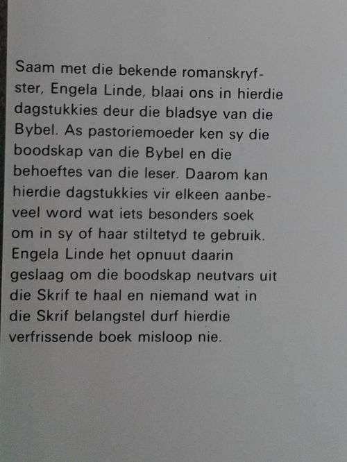 Voetreis deur die Balsembosse deur Engela Linde