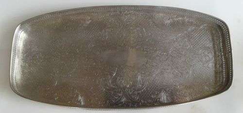 Vintage Cavalier silver plated tray