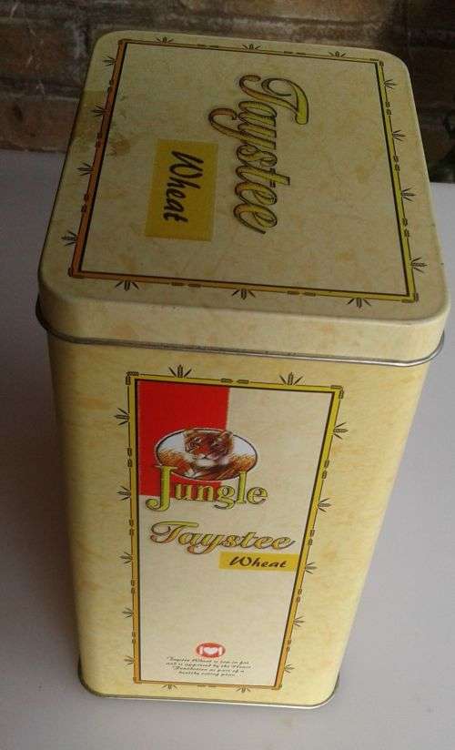 Jungle taystee wheat tin