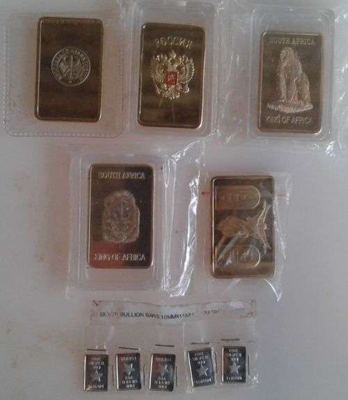 6 x Bullion bars