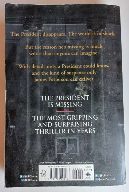 The president is missing by Bill Clinton and James Patterson