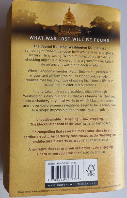 The lost symbol by Dan Brown