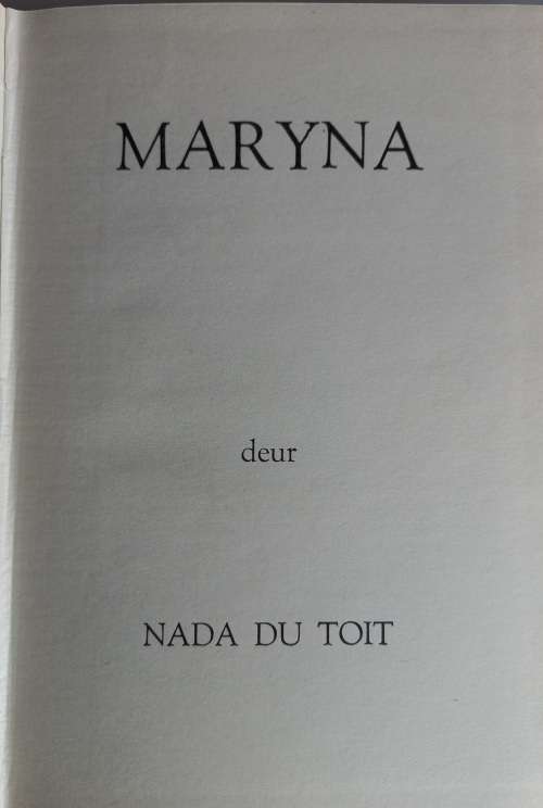 Maryna deur Nada du Toit