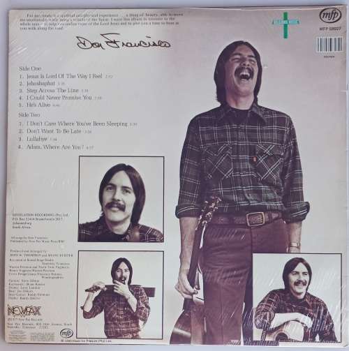 Don Francisco - Forgiven LP *sealed*