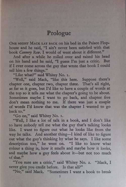 Sweet Thursday by John Steinbeck