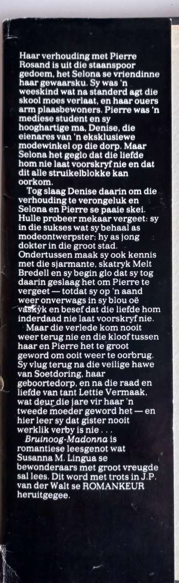 Bruinoog Madonna deur Susanna M Lingua