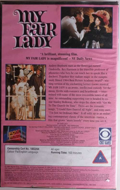 My fair lady VHS