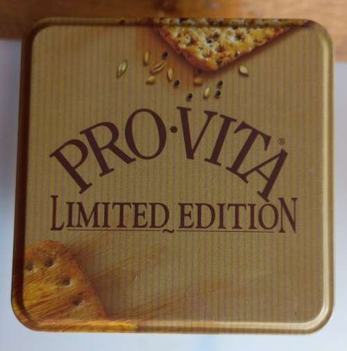 Pro-vita crispbread tin limited edition